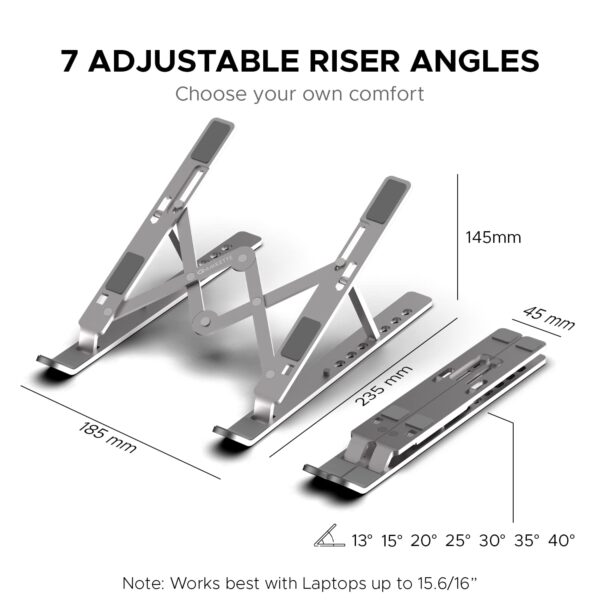 MegaStro Ergo Fold Portable Laptop Stand - Image 3