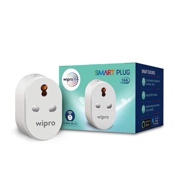 Wipro 16A Wi-Fi Smart Plug with Energy Monitoring