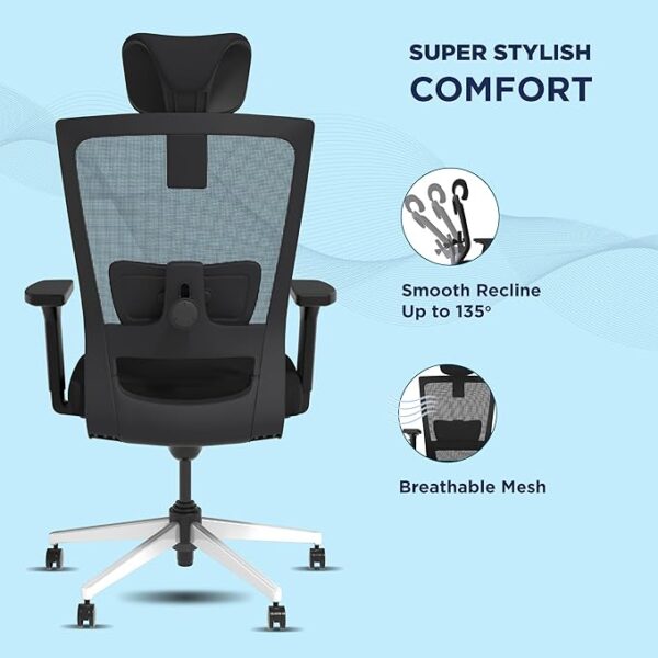 The Sleep Company - Stylux Ergonomic Office Chair - Image 3