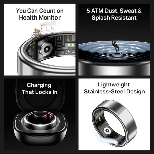 boAt Active Plus Smart Ring (Size - 12) - Image 7