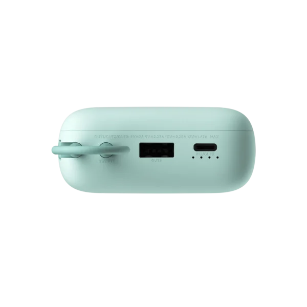 Xiaomi Compact Power Bank with Built-in-Cable Ivy Green 20000mAh - Image 3