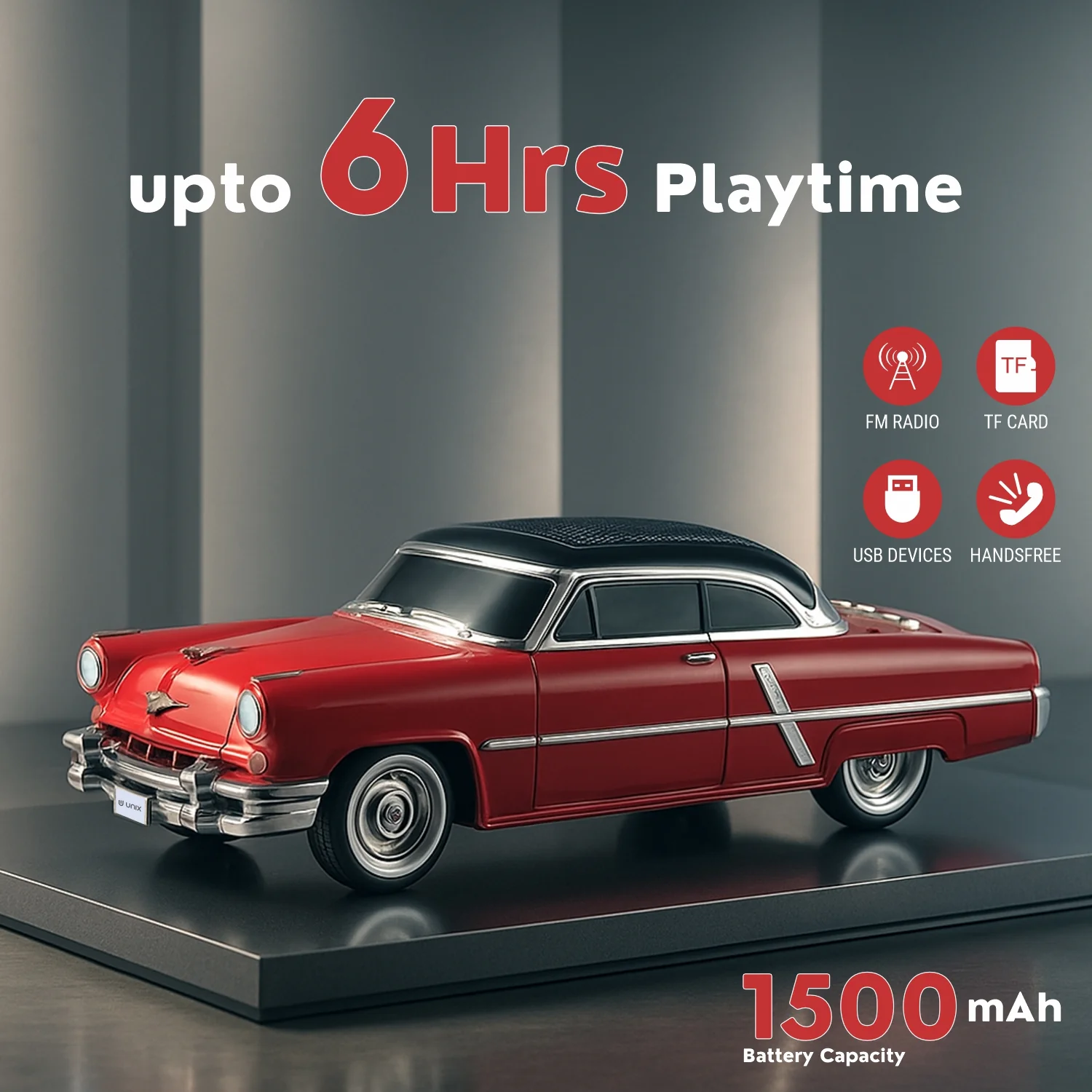 UNIX Capri 52 Vintage Classic Car Bluetooth Speaker - Image 3