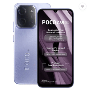 POCO C85 5G (Mystic Purple, 128 GB)  (6 GB RAM)