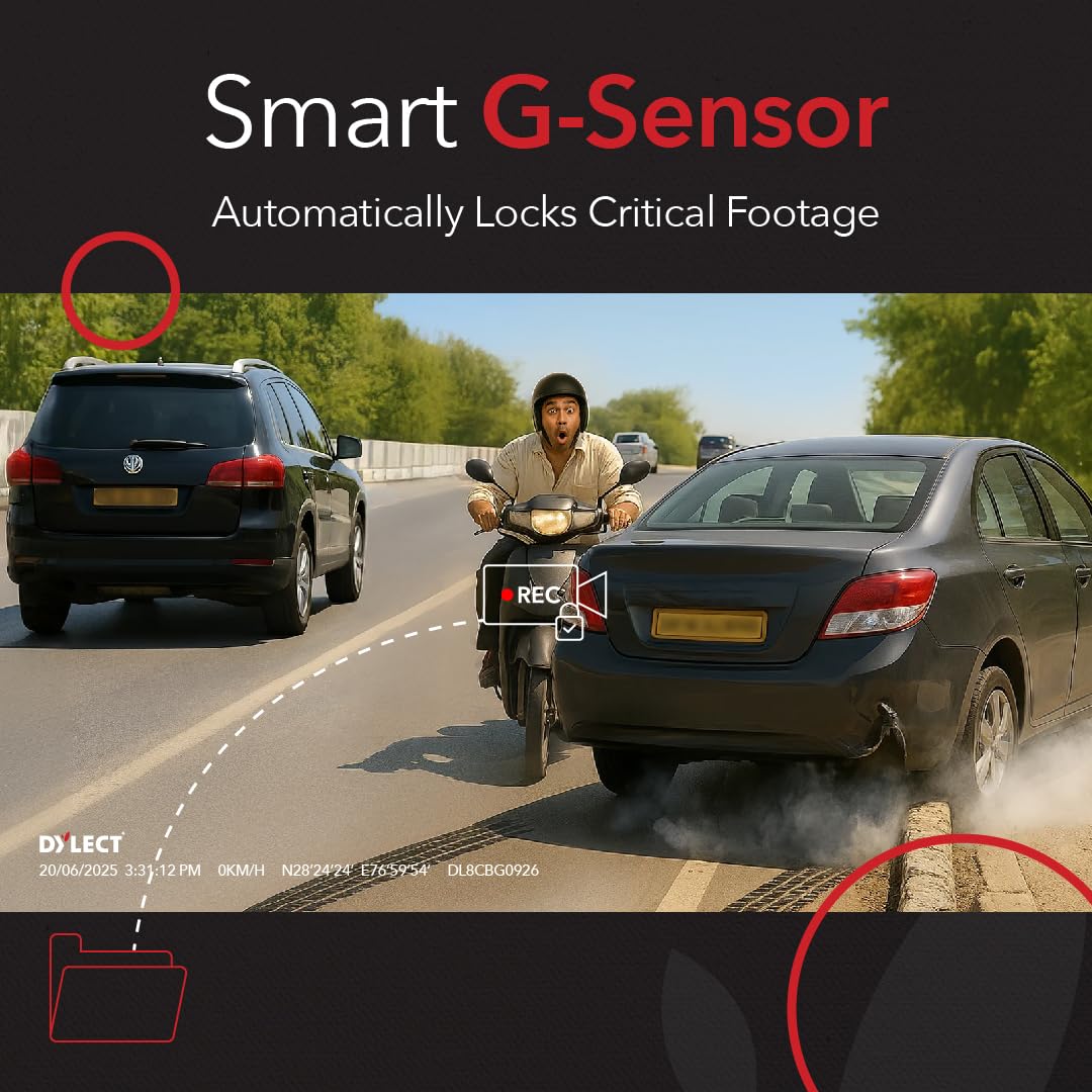Dylect® Sense Classic 1080p Single Channel Dash Cam - Image 2
