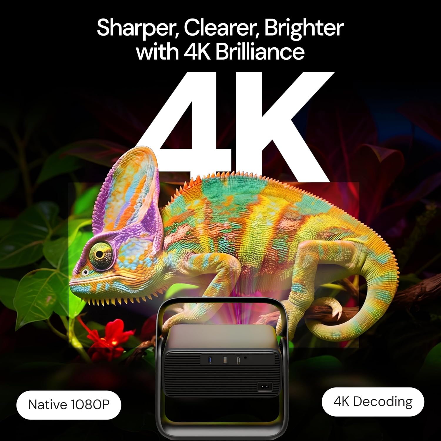 E GATE Zen 9X Google TV Official Native 1080P Projector - Image 12