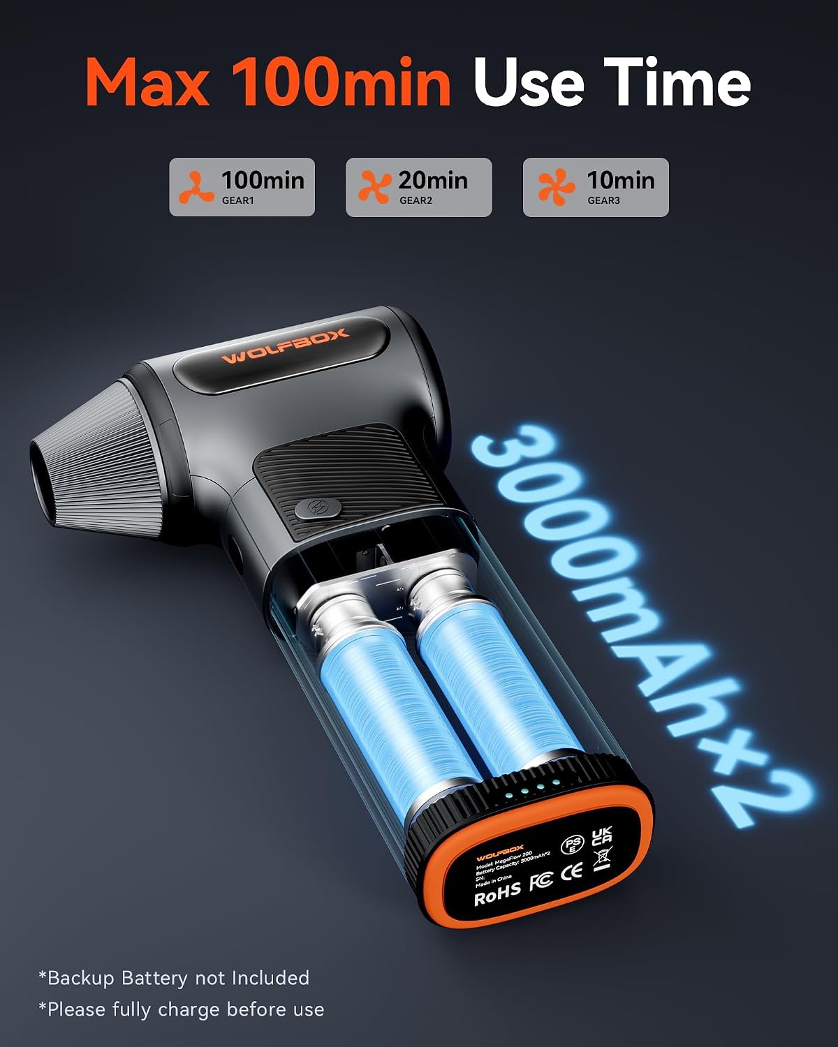 WOLFBOX MF200 Electric Air Duster - Image 6