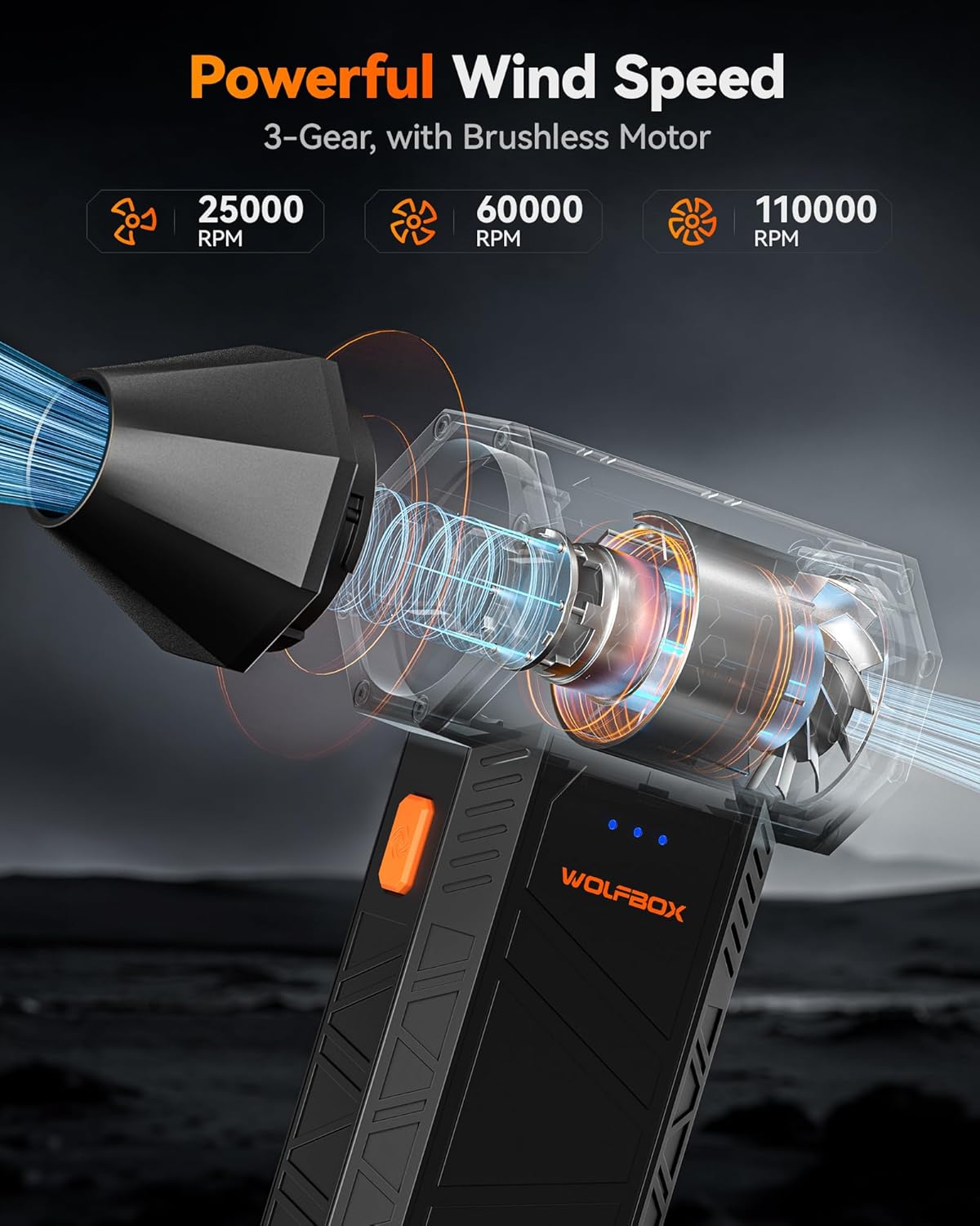WOLFBOX MF50 Cordless Electric Air Duster - Image 7